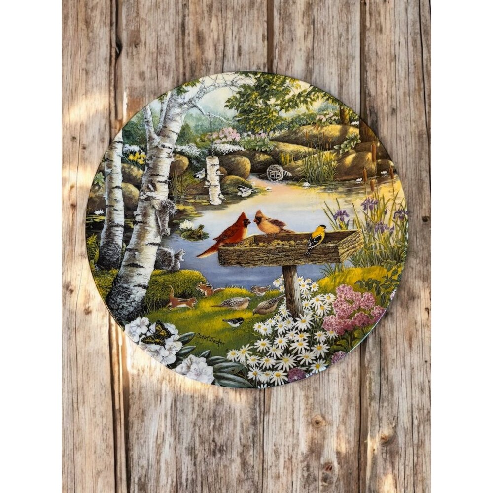 Bradex "Springtime Friends" Collectors Plate by Carol Decker Plate only 8.25" Kn